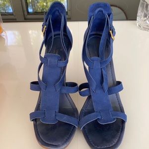 Kate spade blue wedge heels